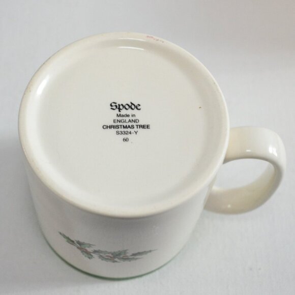 Pair Of Spode Christmas Tree Mugs Made In England Spode Christmas Tree Series - Picture 6 of 7